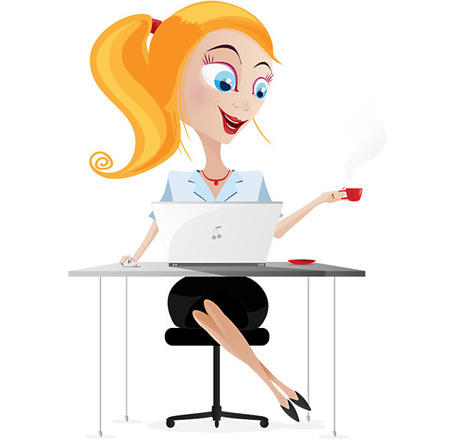 female manager clipart 6